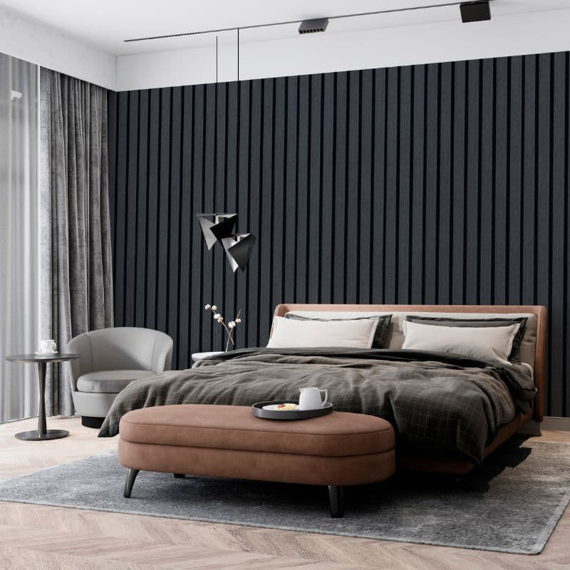 Black Oak Acoustic Wall Panel