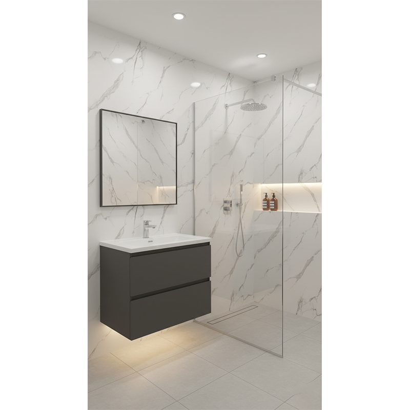 Carrara Marble Gloss Kitchen Wall Panel