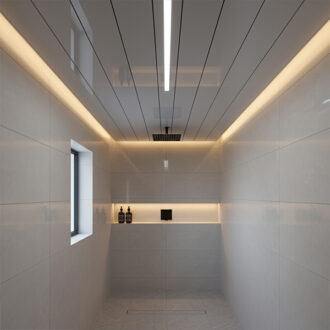 Grey Glossy Ceiling Panel