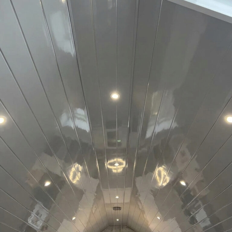Grey Glossy PVC Ceiling Cladding Panel 2600mm x 250mm x 8mm ...