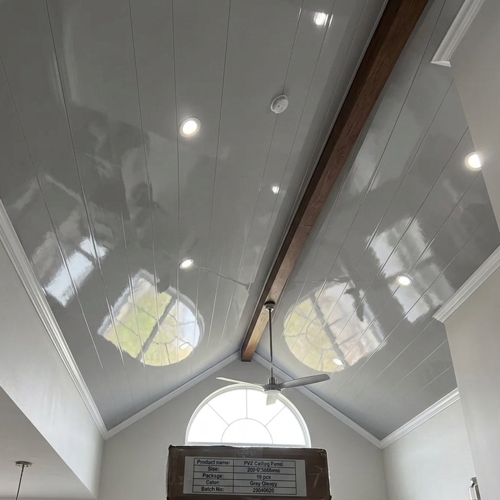 PVC Grey Glossy Ceiling