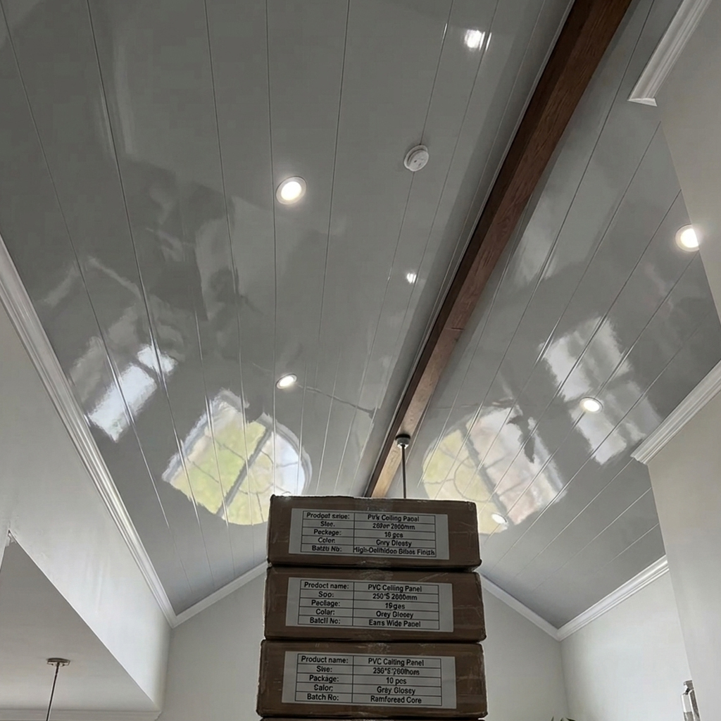 PVC Grey Glossy Ceiling
