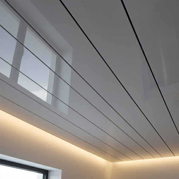 Grey Glossy PVC