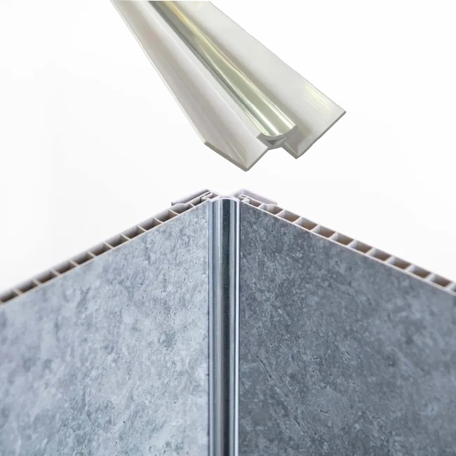 Chrome Internal Corner PVC Trims