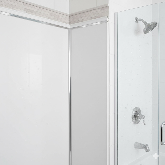 L Shape PVC Guardian Chrome