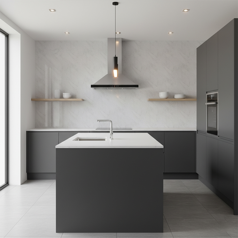 Pergamon Marble Gloss Kitchen Wet Wall Panel