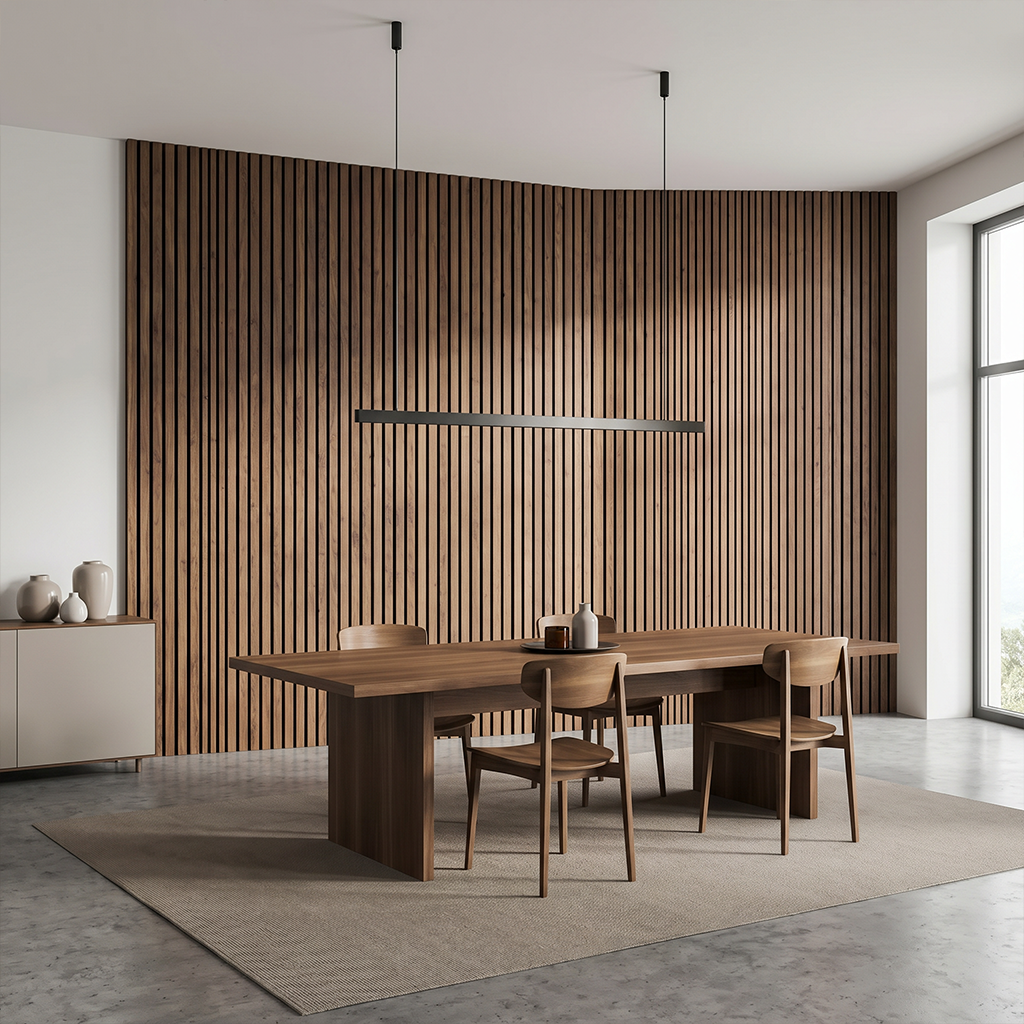 Natural Walnut Acoustic Wall Panel