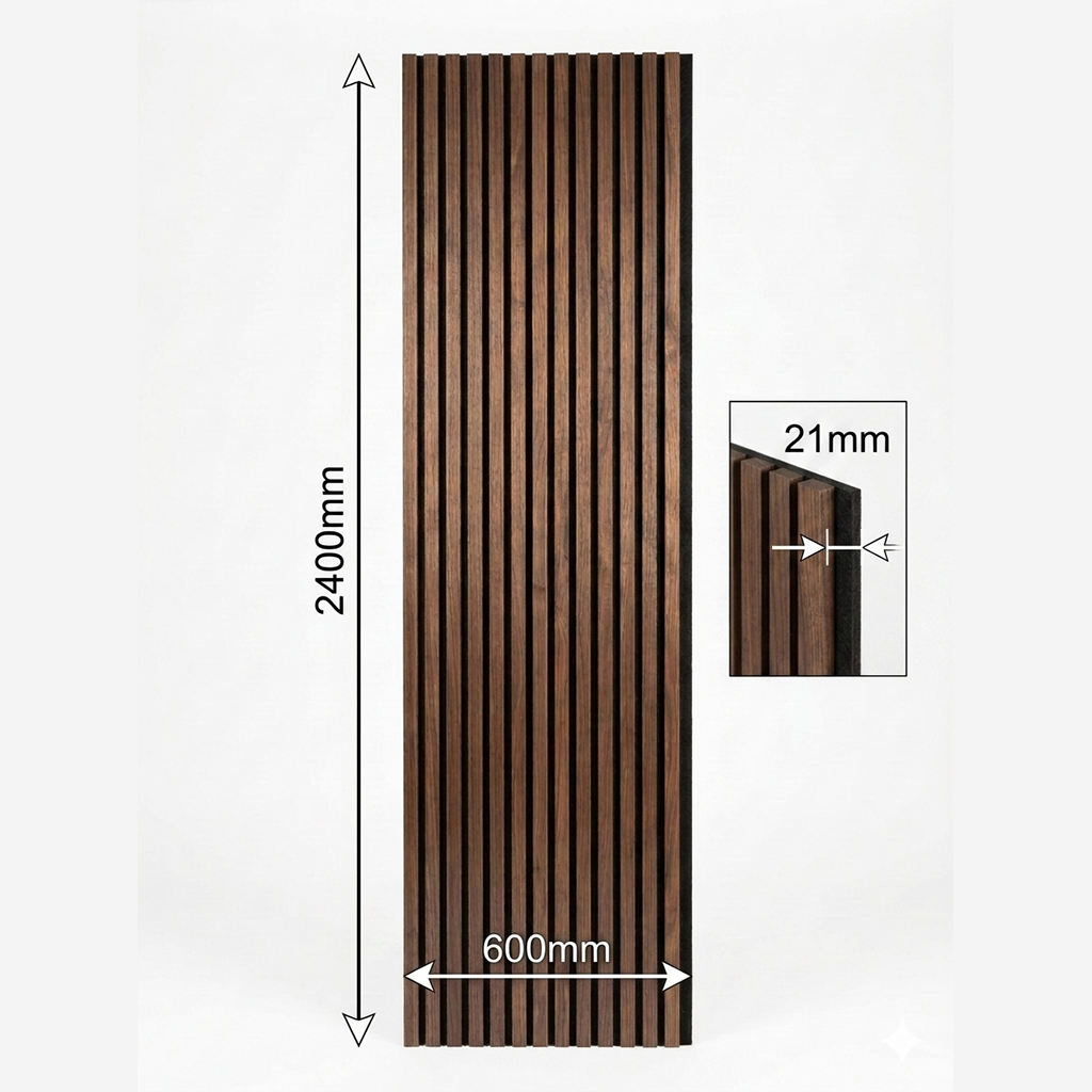 Natural Walnut Acoustic Wall Panel