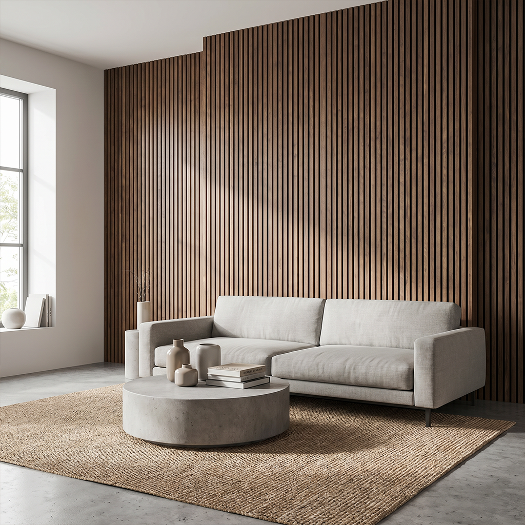 Natural Walnut Acoustic Wall Panel