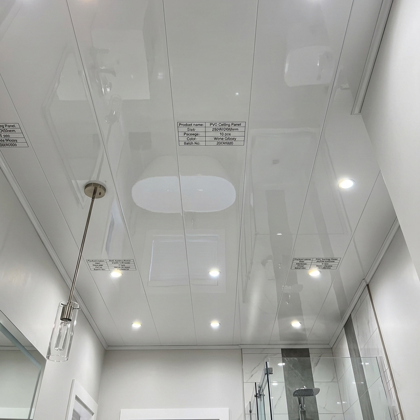 White Glossy PVC Ceiling Cladding