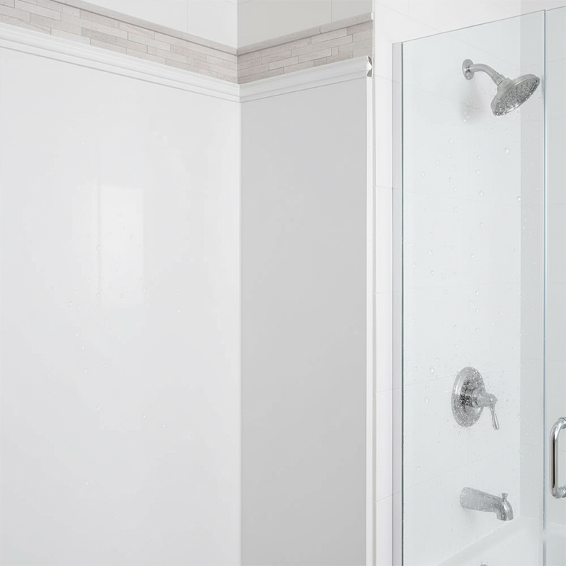 Internal Corner white Trim Installation