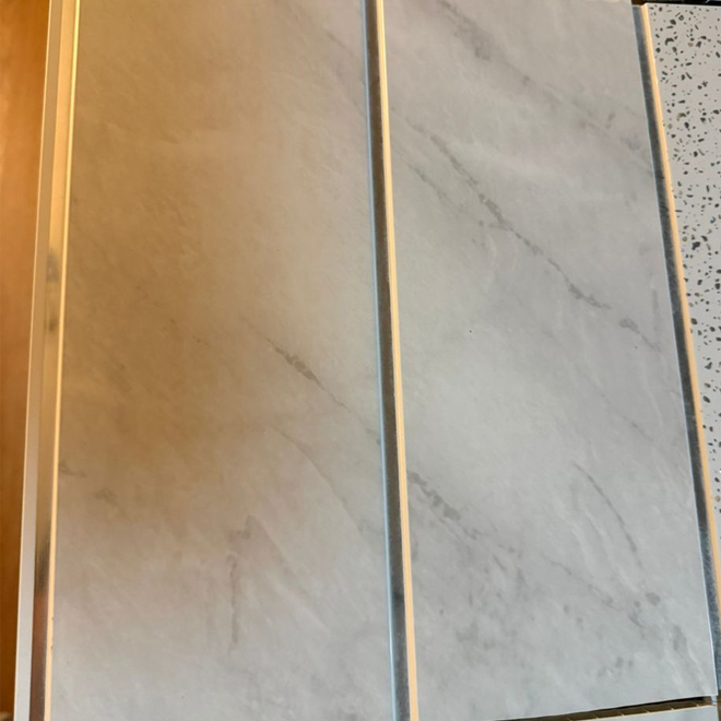 White Marble Glossy Ceiling PVC