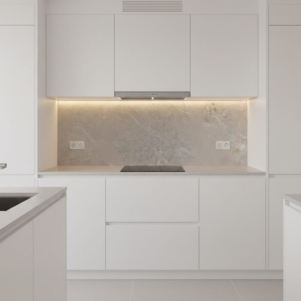 Bianco Luna Solid Wall Panel