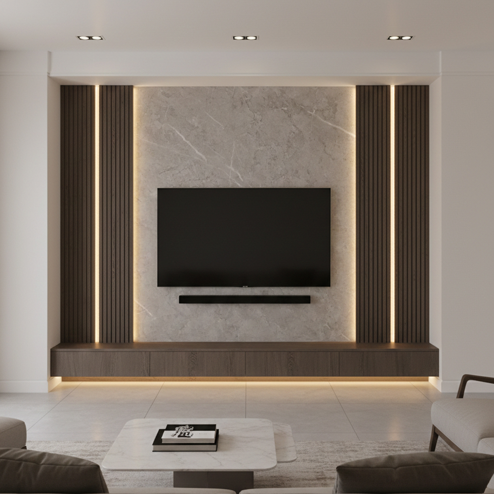 Bianco Luna Solid Wall Panel