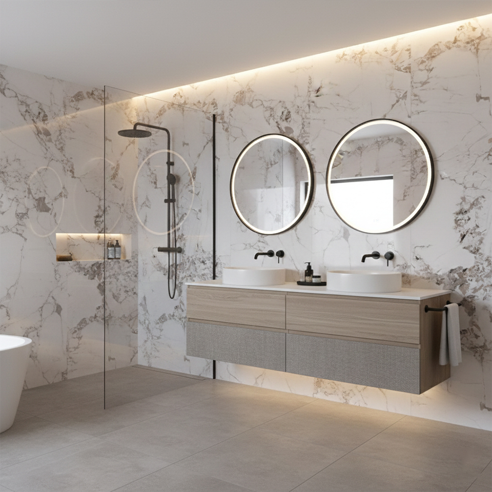 Costwold Frost Vein Gloss Wet PVC Panel