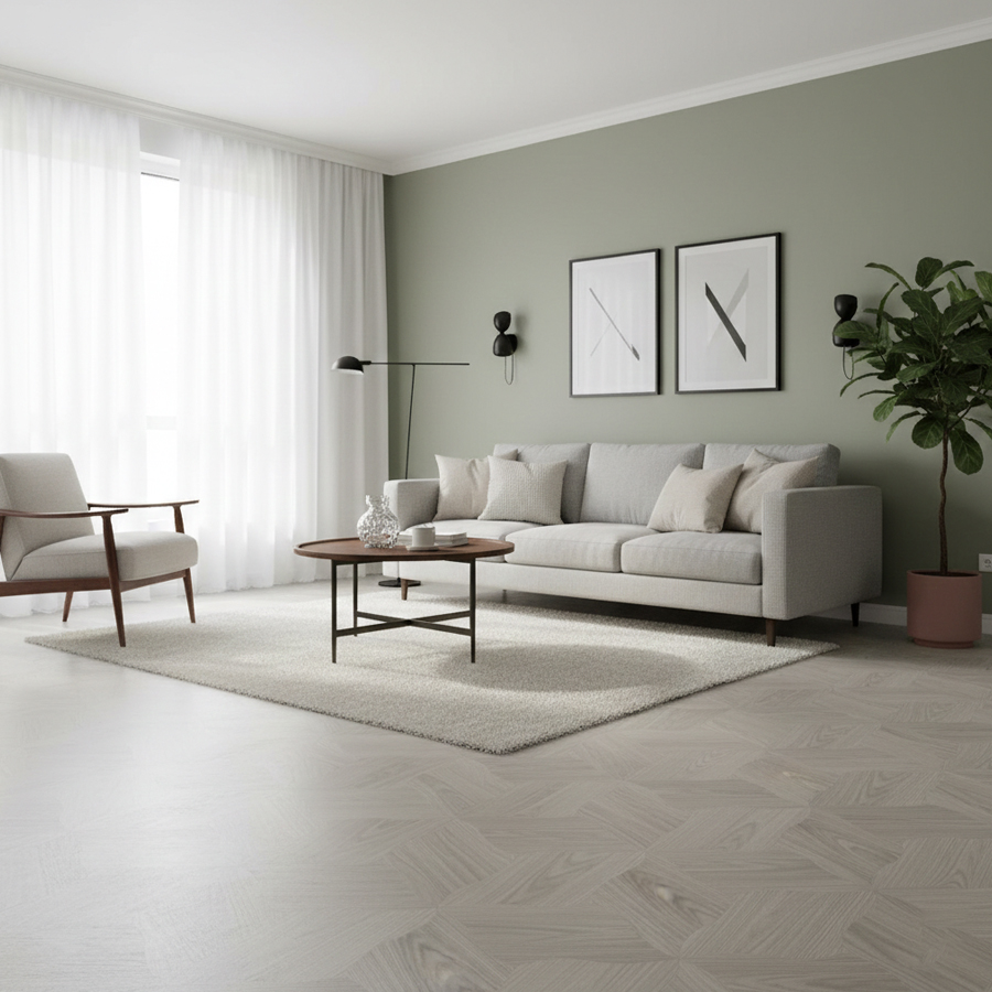 Light Oak Laminate Flooring Gloss Finish