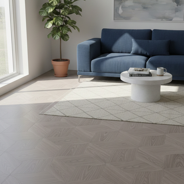 Light Oak Magic Bark Gloss Finish Laminate Flooring