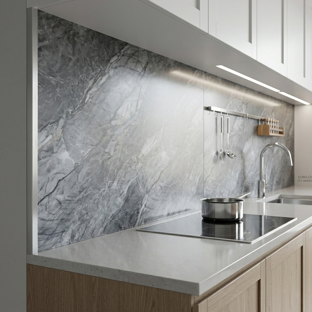 London Mist Slate Matt PVC Bathroom Kitchen Wet Wall Panel