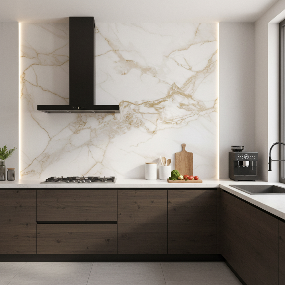Sahara Gold Kitchen Wall Panel