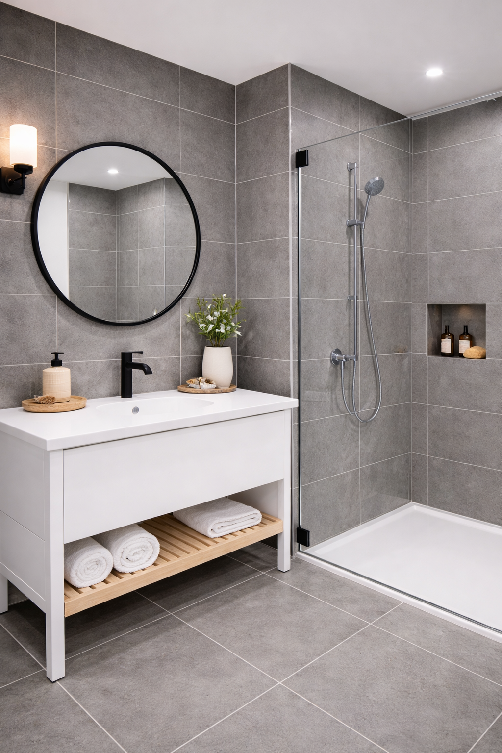 Concrete Grey PVC Wall Panel