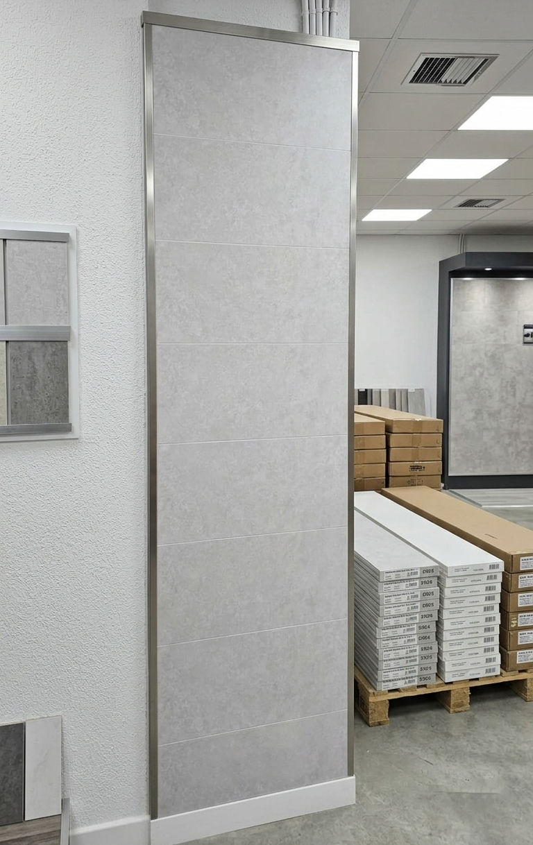 Concrete White PVC Kitchen Bathroom Wet Wall Panel