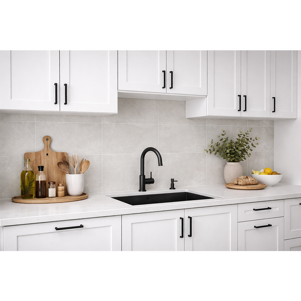 Concrete White Bathroom PVC Wall Panel