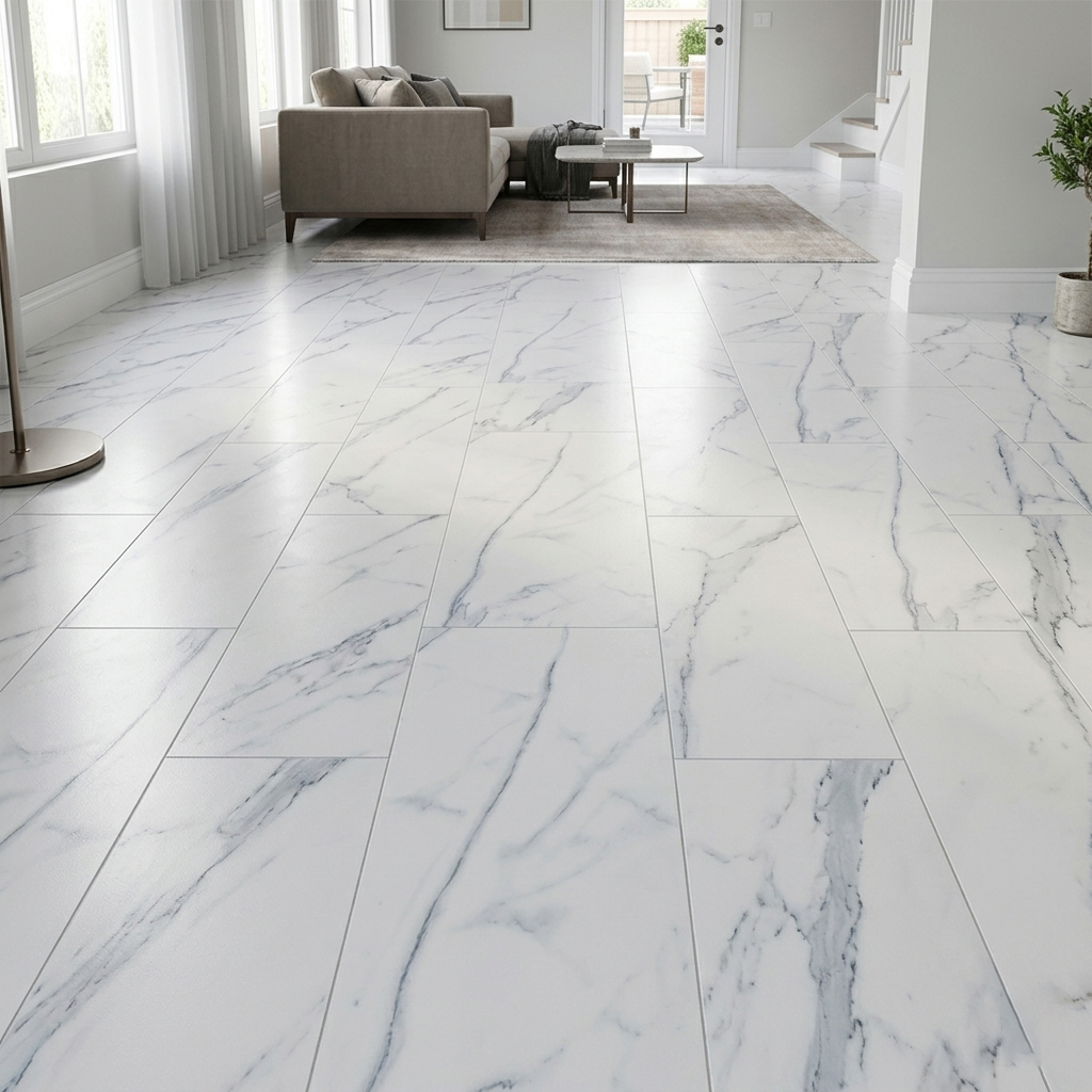 White Marble SPC Flooring