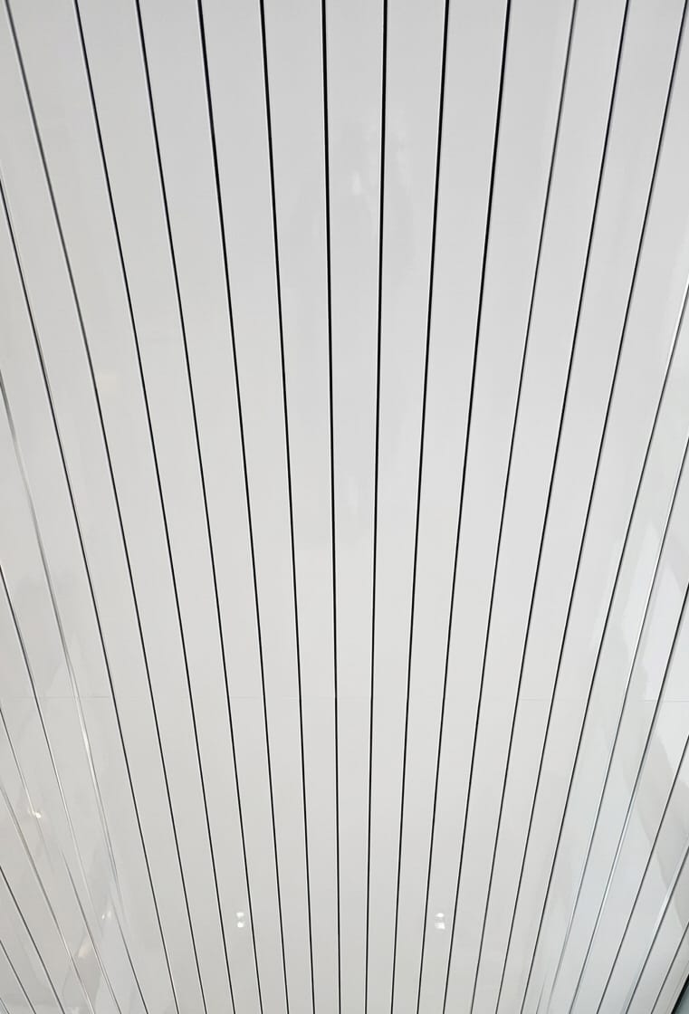White With Black Lines Ceiling Cladding Panel