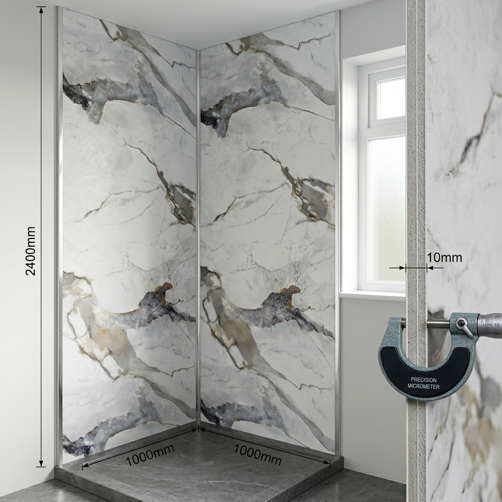Prestige Marble Matt Kitchen Shower Wet Wall Panel
