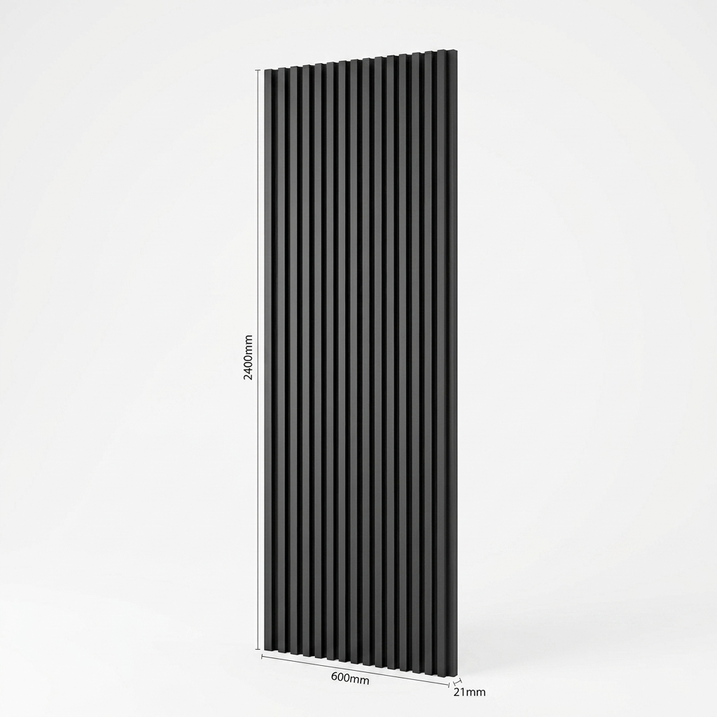 Black Grey Acoustic PVC Wall Panel