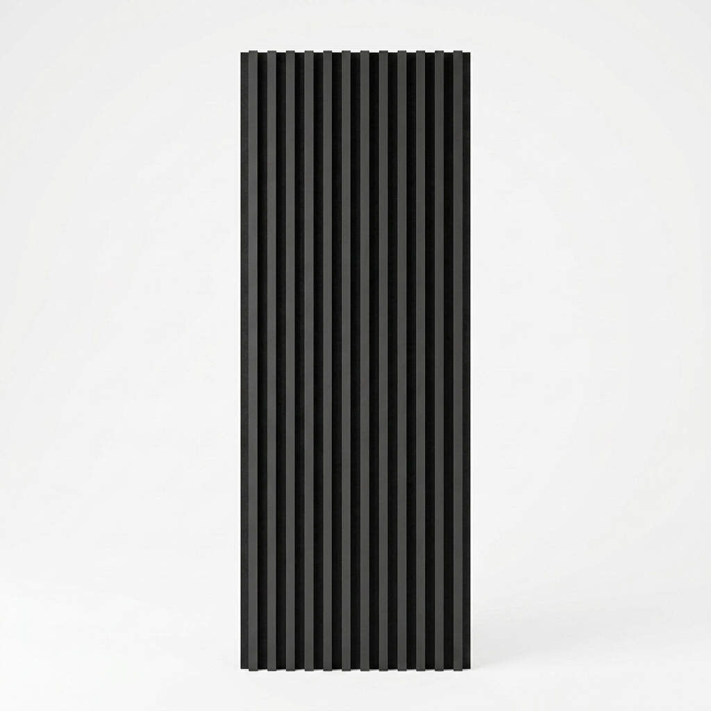 Black Grey Acoustic PVC Wall Panel