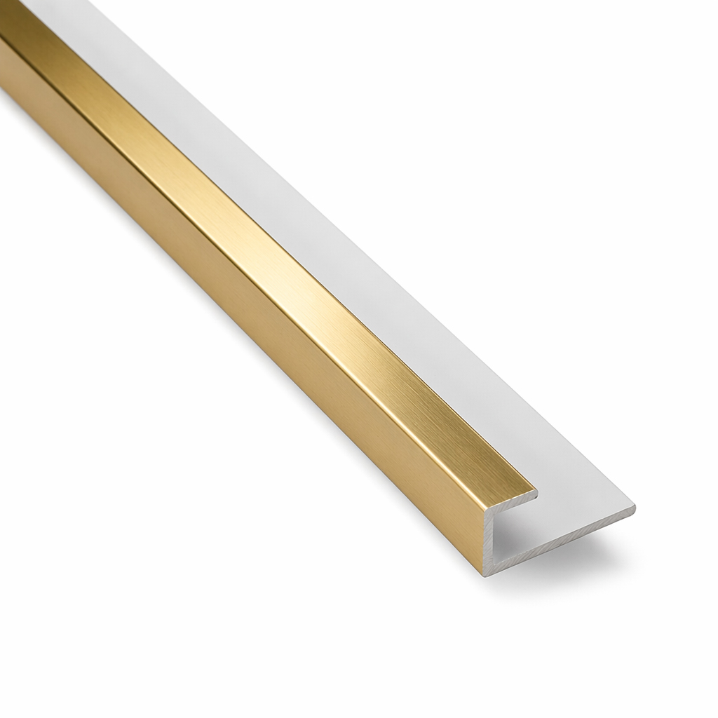 PVC End Cap Gold Trim