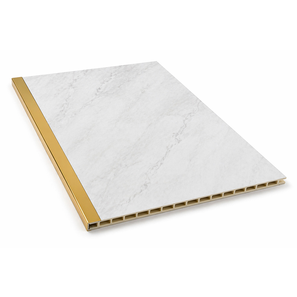 PVC End Cap Gold Trim For Wall Panel