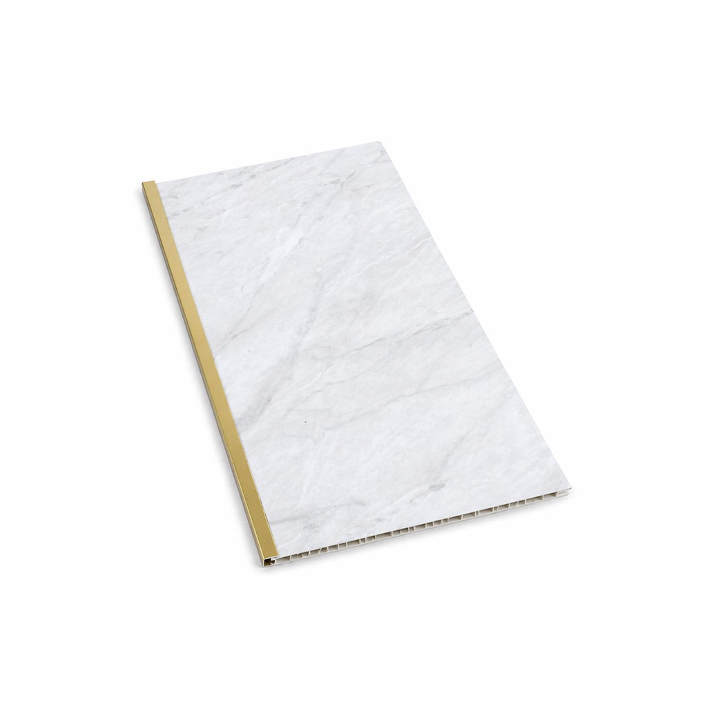PVC End Cap Gold Trim