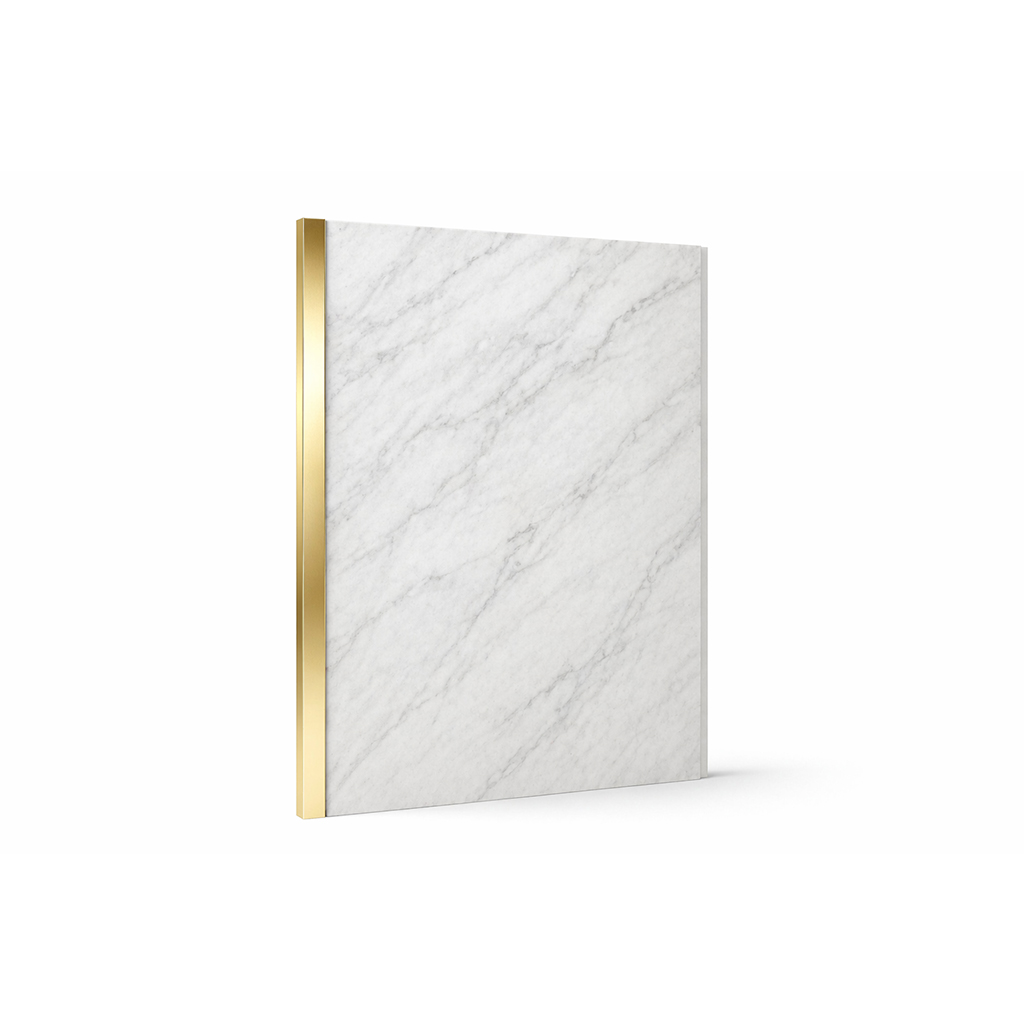 PVC End Cap Gold Trim