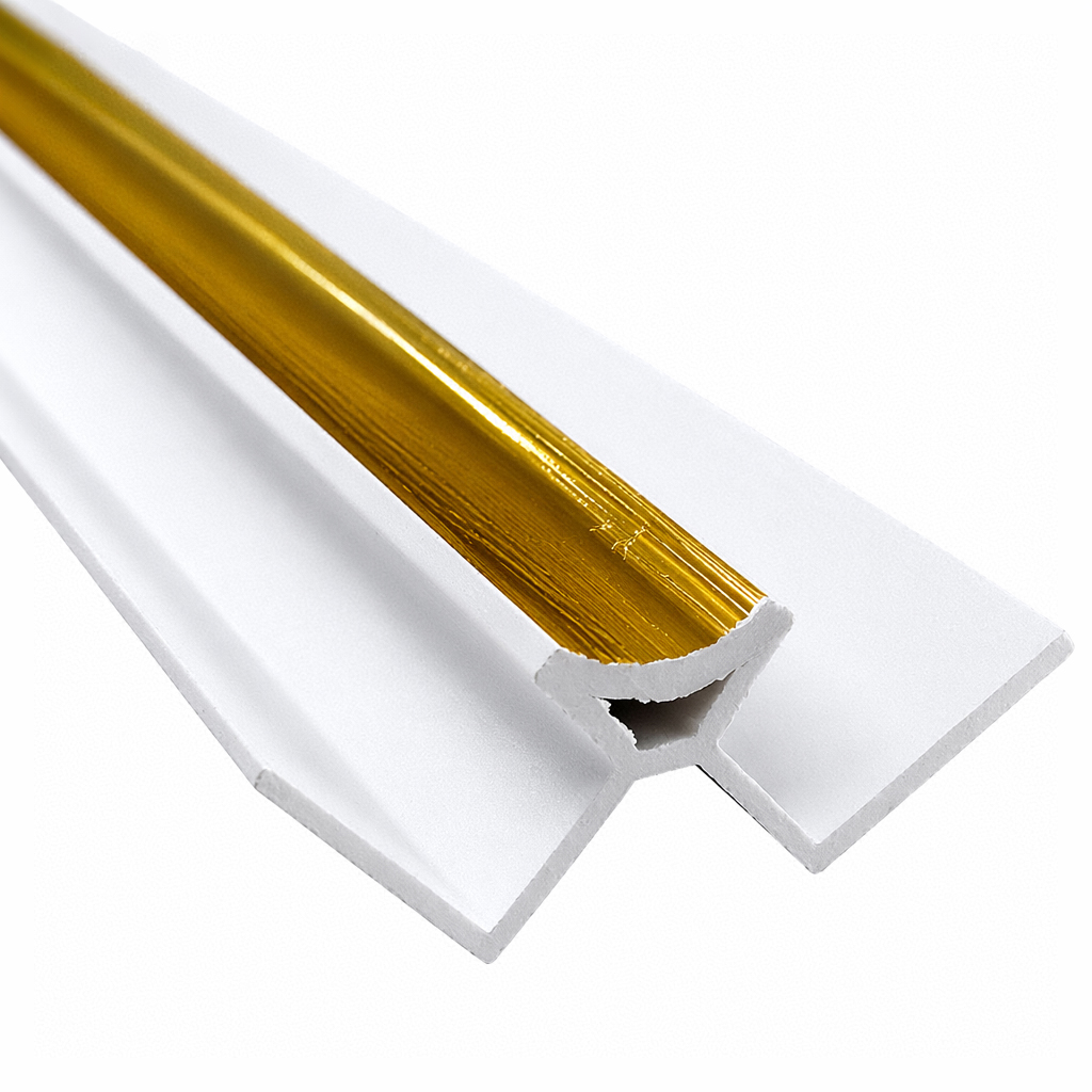 PVC gold Internal Corner For PVC Wall Panel