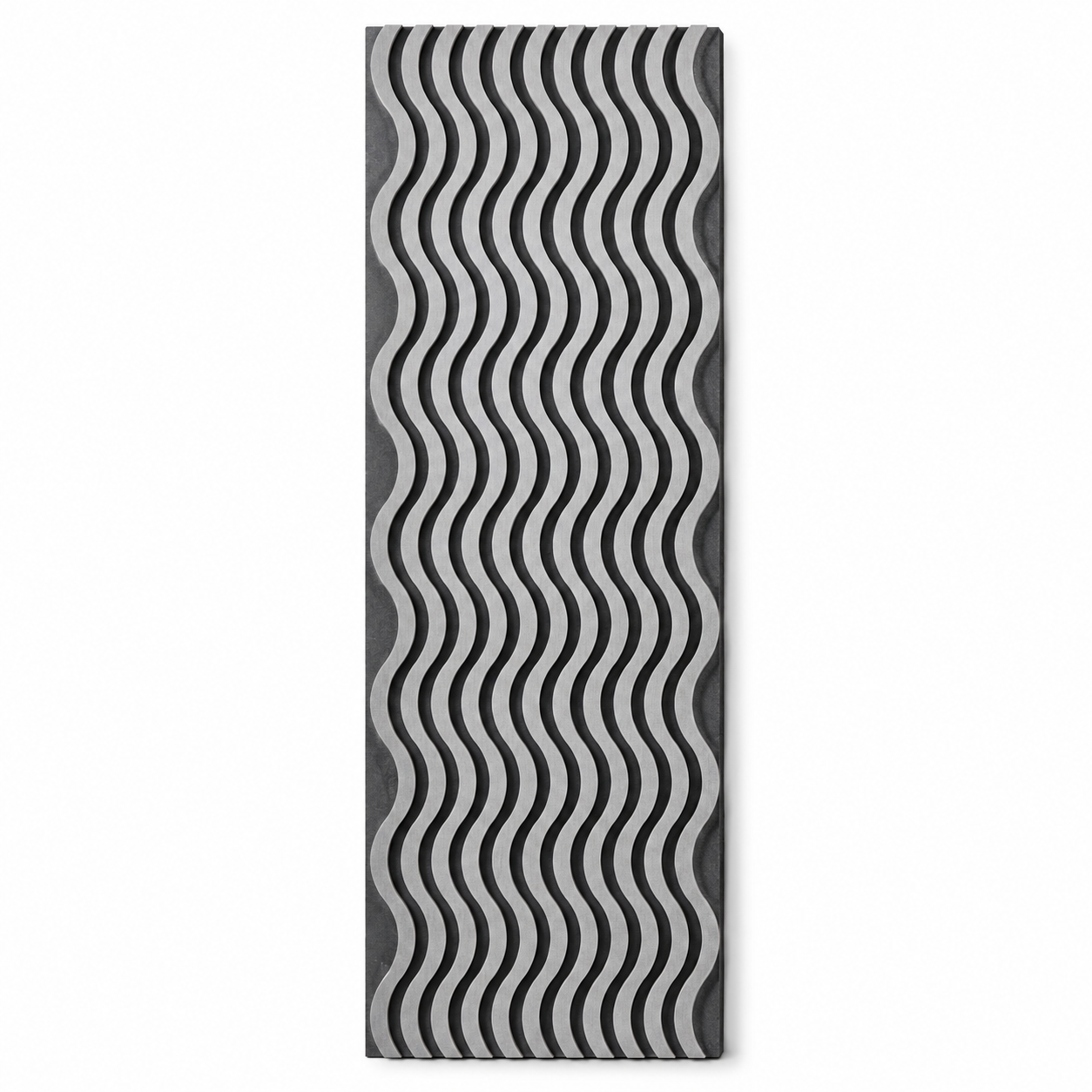Light Grey Wave Design Acoustic Wall Panel