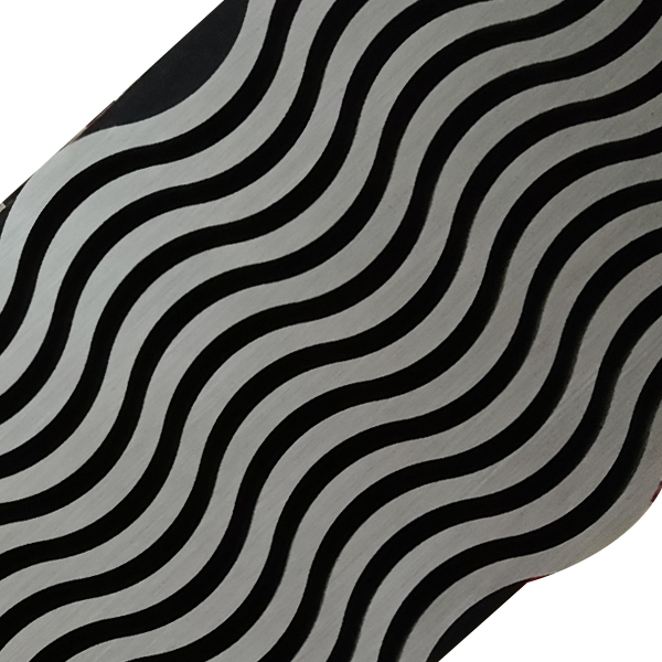 Light Grey Wave Design Acoustic Wall Panel