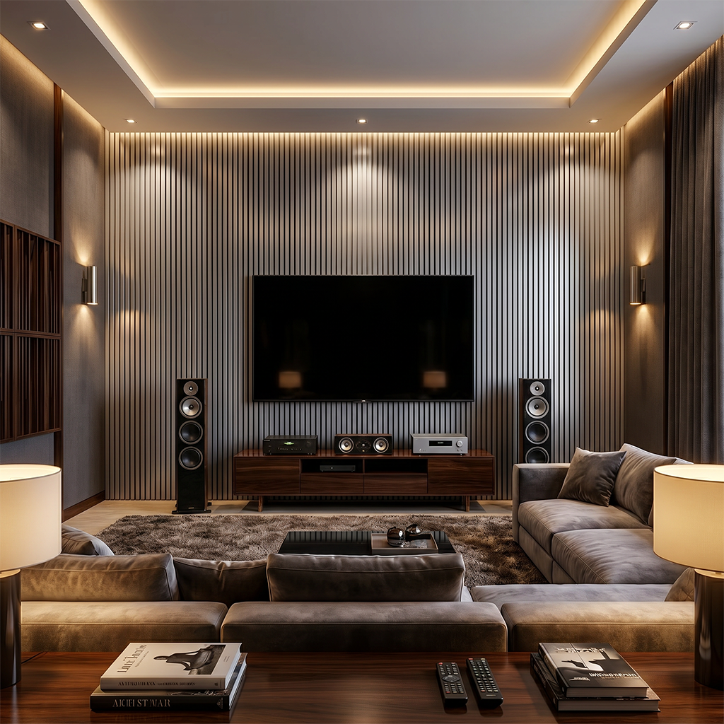 Light Grey Acoustic Wall Panel