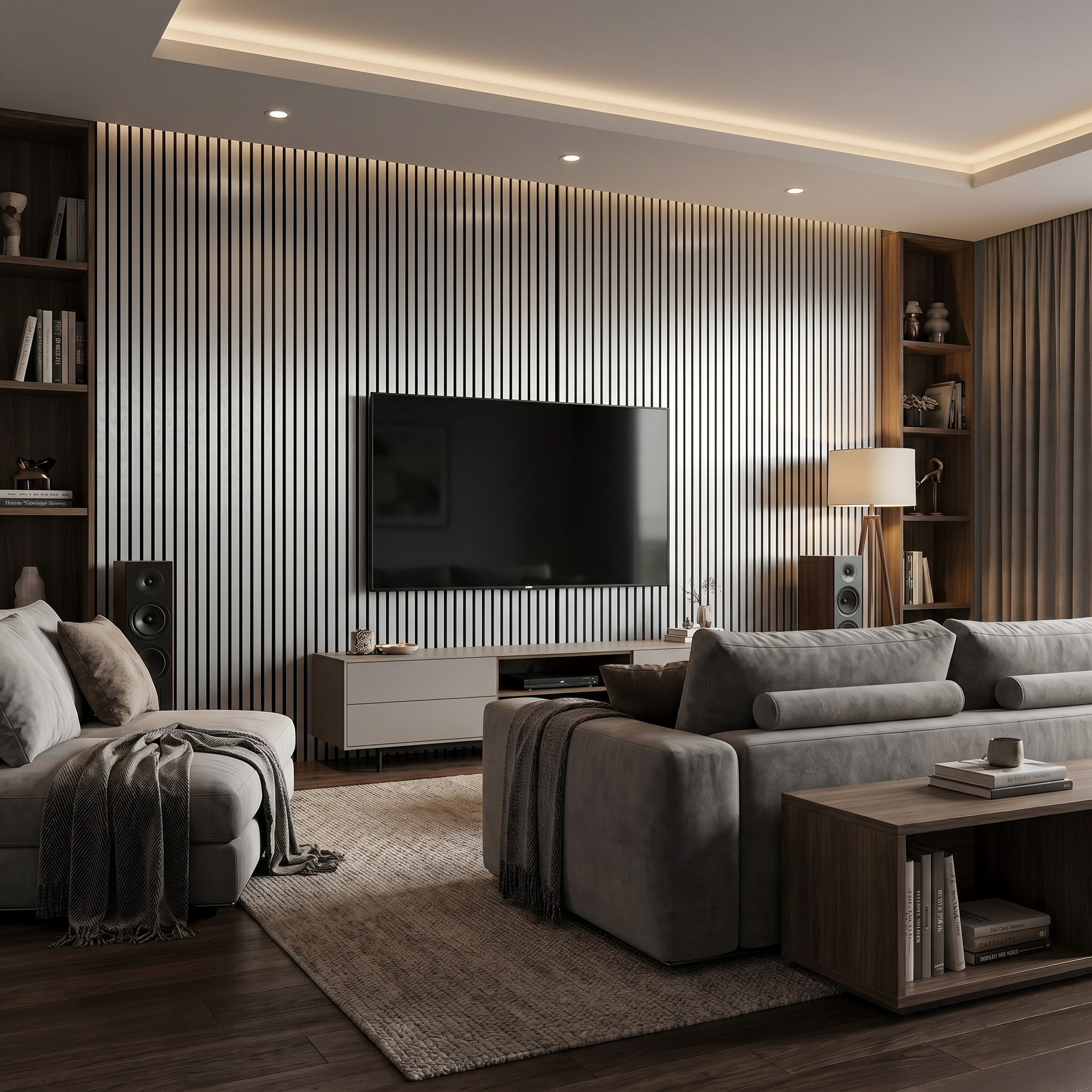 Silver Acoustic Wall Panel