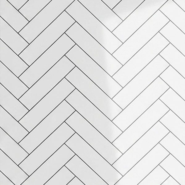 Herringbone Gloss PVC Kitchen Bathroom Wet Wall Panel 2400mm x 1000mm x 10mm