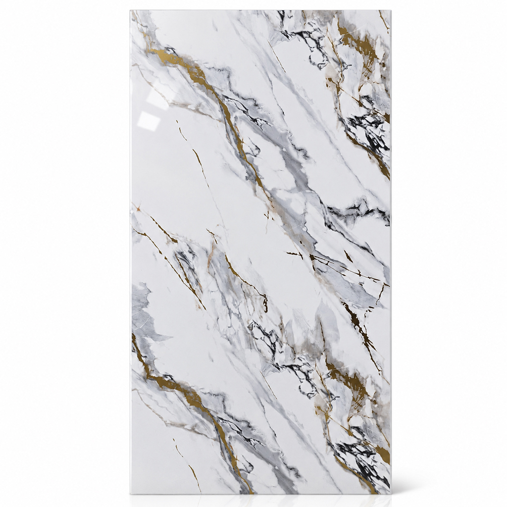 Luijin Rock Gloss PVC Shower Kitchen Wet Wall Panel